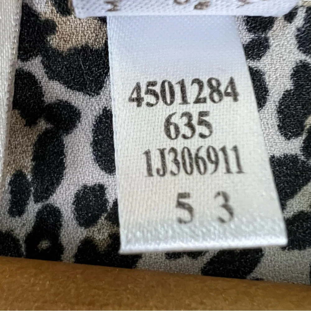 Chico’s Leopard Print Boho Short Sleeve Casual Scoop Neck Top